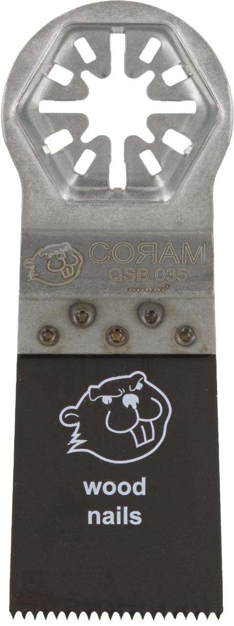 MSB 065 CORAM B-Cut Sägeblatt mit Quickaufnahme, Spitzverzahnt, Bi-Metall, 65 mm, SWISS MADE VE 10 Stück im Karton